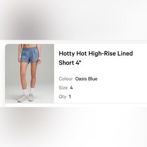 Oasis Blue High-Rise Shorts